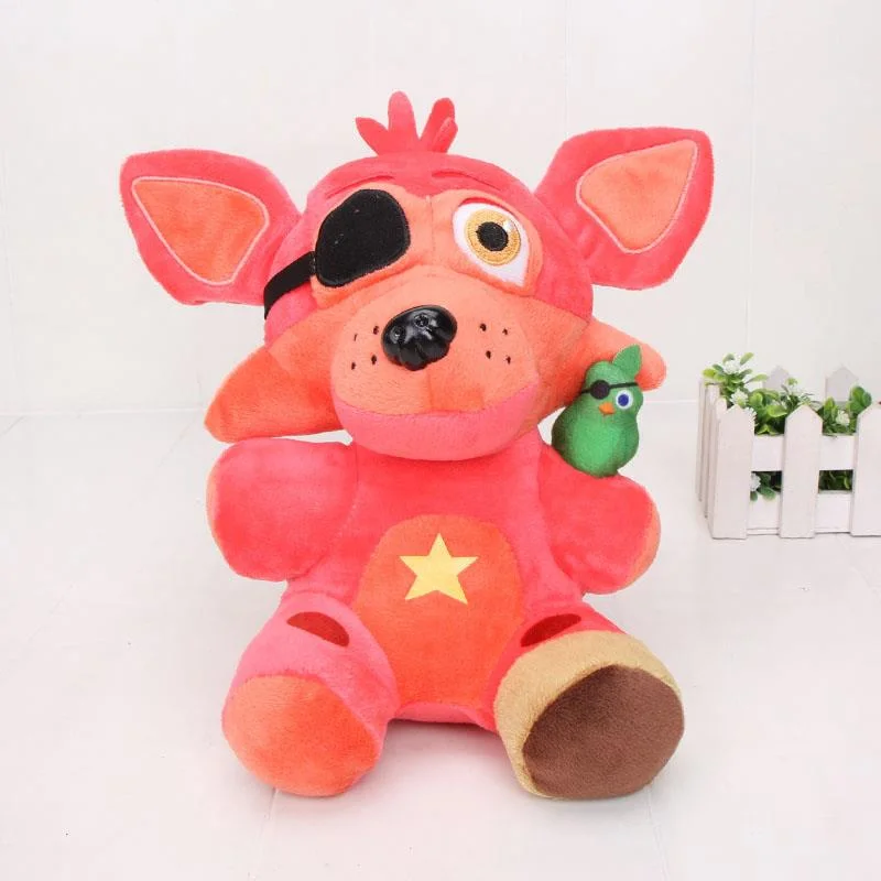 دمية ريد فوكس آند جرين بيرد من القطيفة مقاس 9.8 بوصة قابلة للتجميع من القطيفة هدية عيد ميلاد فكرة محشوة بلوشي للأطفال والكبار لعبة أنيمي