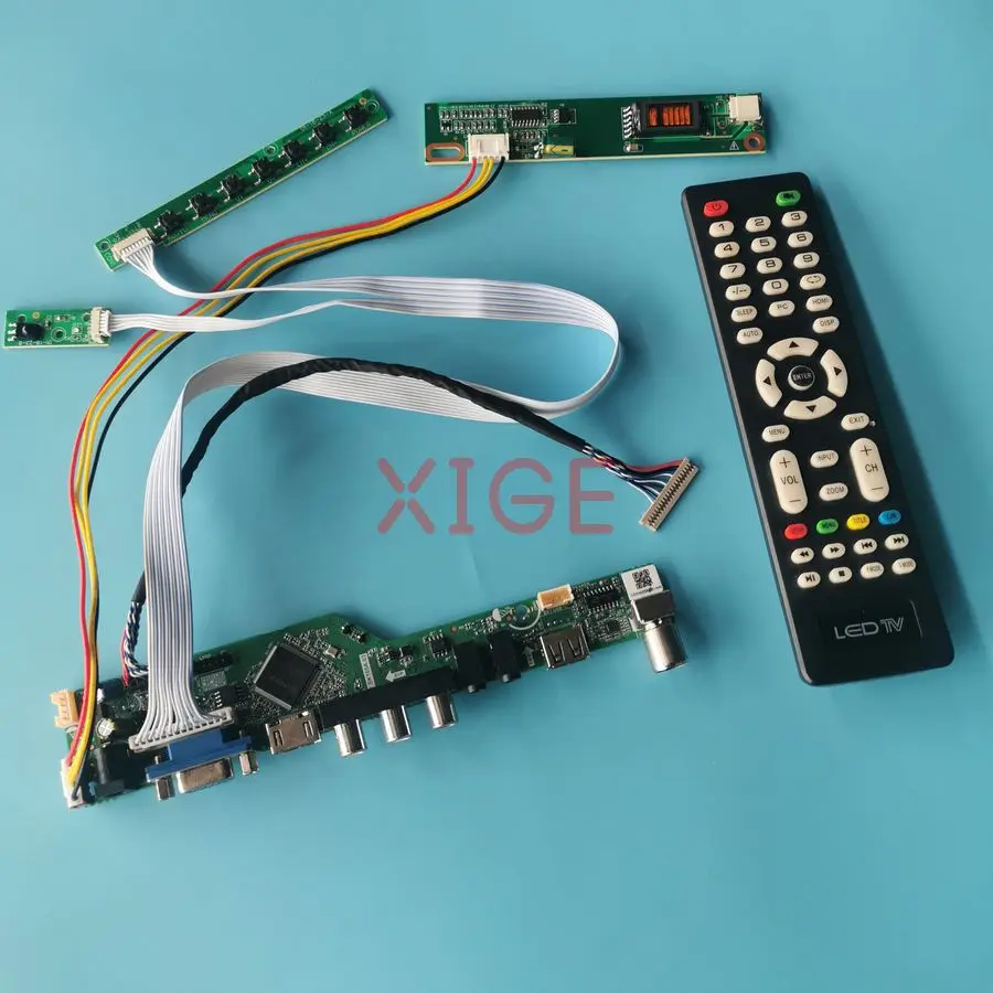 

Screen Drive Controller Board Fit B121EW01 B121EW03 B121EW05 B121EW02 1280*800 USB+AV+VGA+HDMI 1CCFL 20Pin LVDS 1280x800 DIY Kit