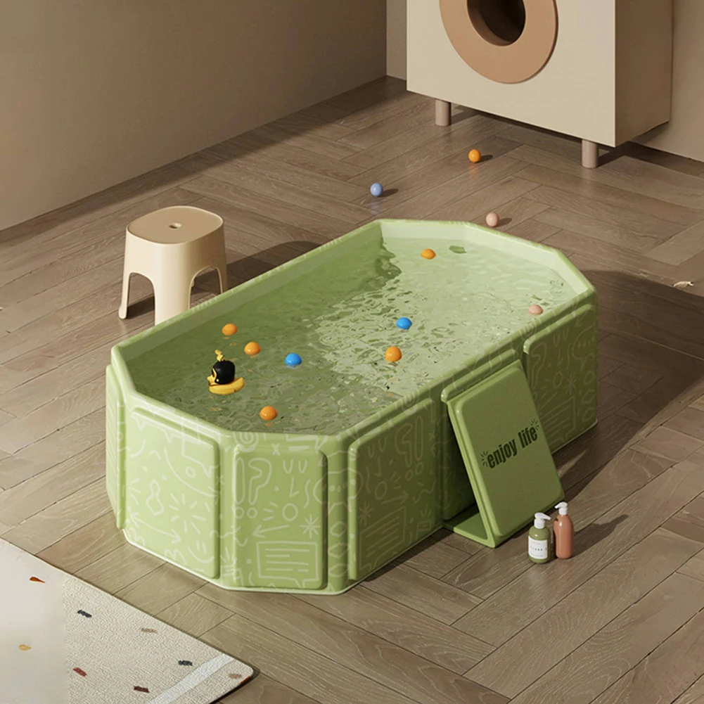 Baignoire pliable en PVC pour bébé de 0 à 4 ans et animaux de compagnie, baignoire robuste pour nouveau-né, blanchisserie à la maison
