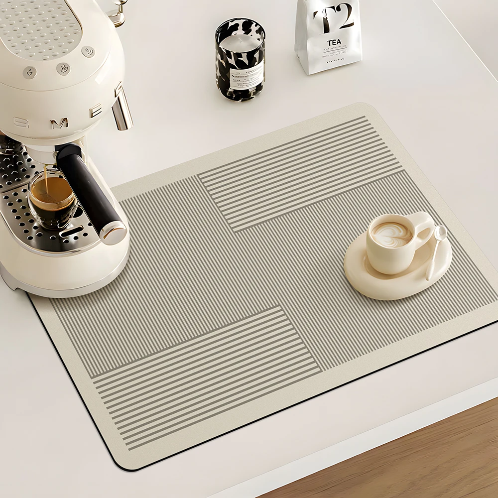 

Coffee Mat Absorbent Dish Drying Mat for Countertops Dish Drying Mat Absorbent Countertop Mat for Coffee Maker