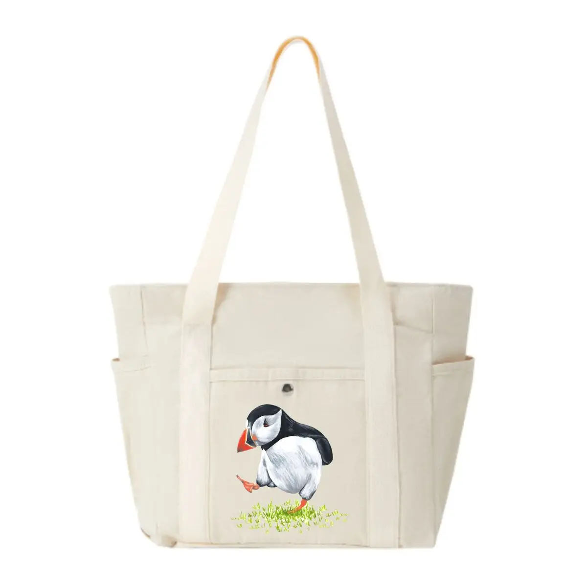 

Сумка через плечо Puffin на траве — подходит для зонтов и кошельков для ежедневного использования