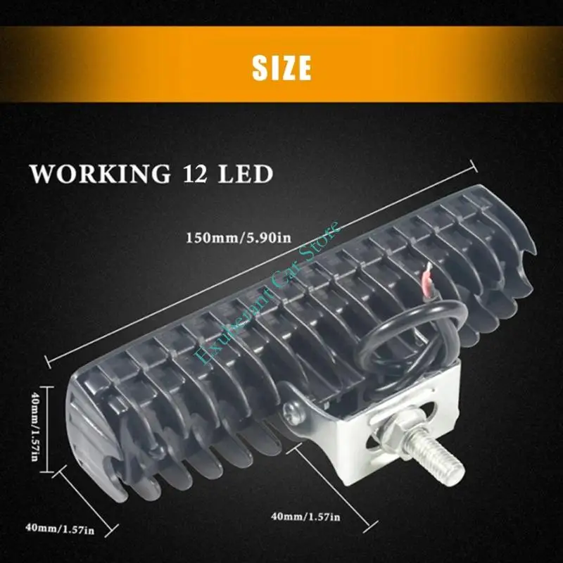H3CE LED Worklight 12-30V ماء سقف جبل الأضواء 2 مستوى السطوع