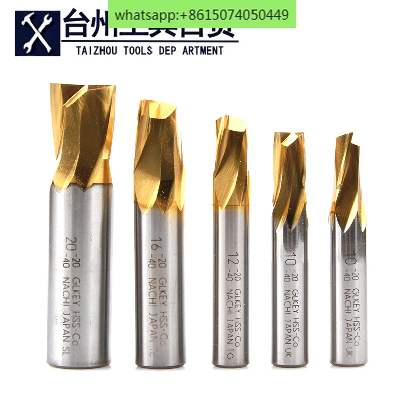 NACHI SUS OSG two edge milling cutter with cobalt milling cutter and end milling cutter keyway