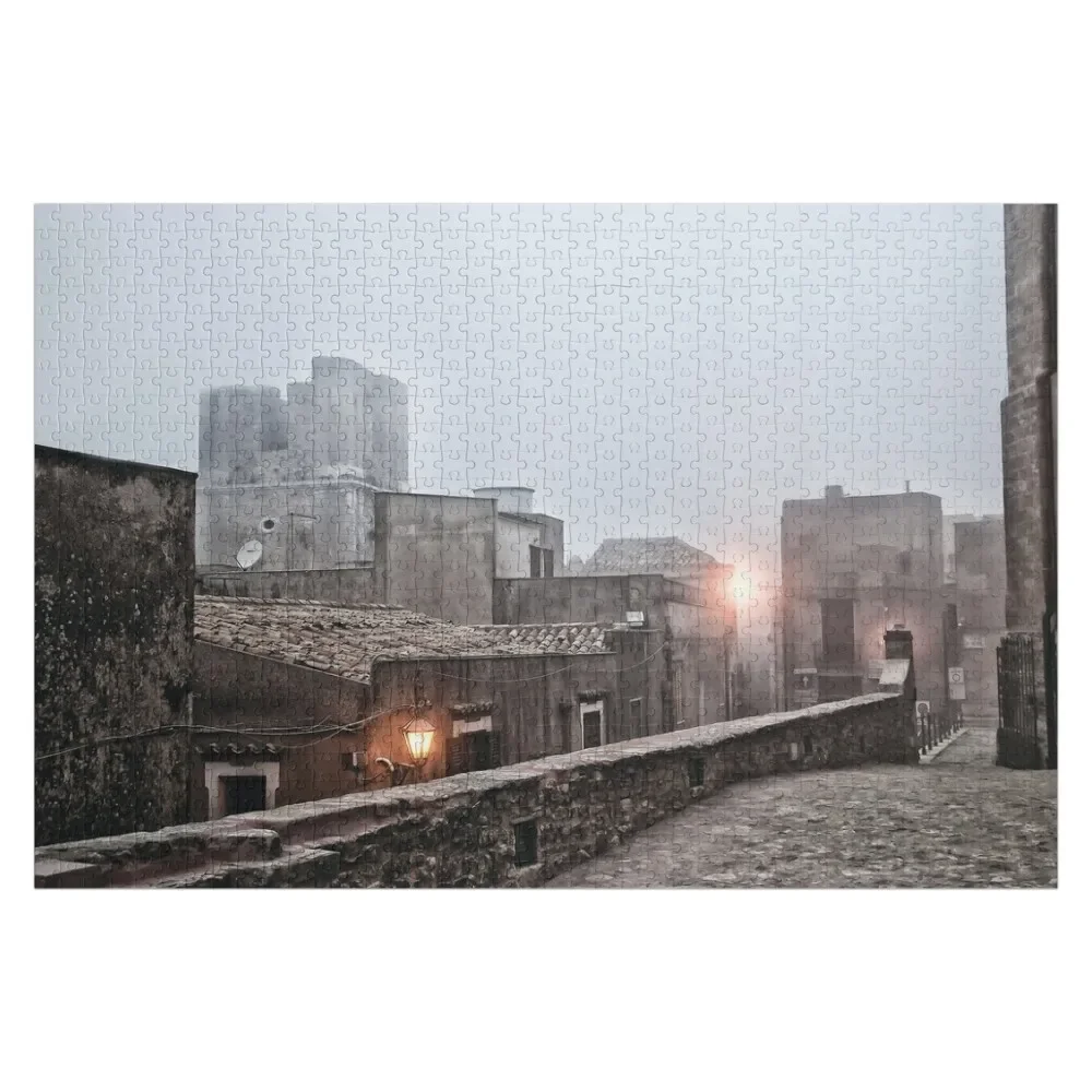 Erice Sicilian Village in the mist Jigsaw Puzzle Children Personalized Name Toys For Children Puzzle