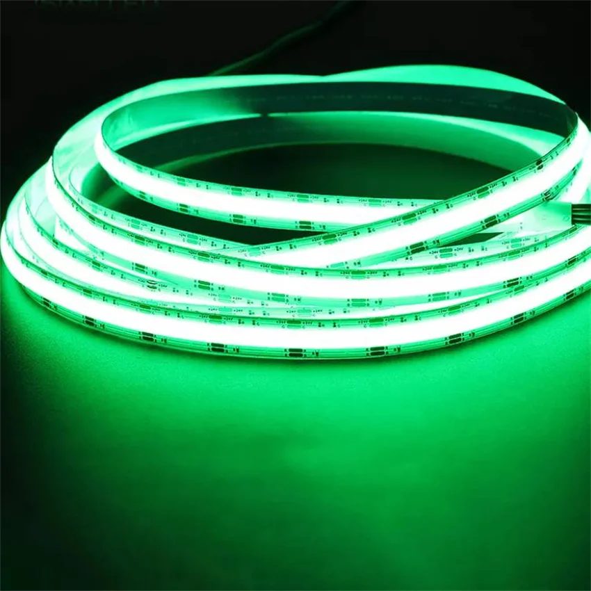 Luz de decoração alta densidade CRI 840leds DC24V fcob fob RGBCW RGBCCT cor cob led strip 21 w/m 12mm PCB