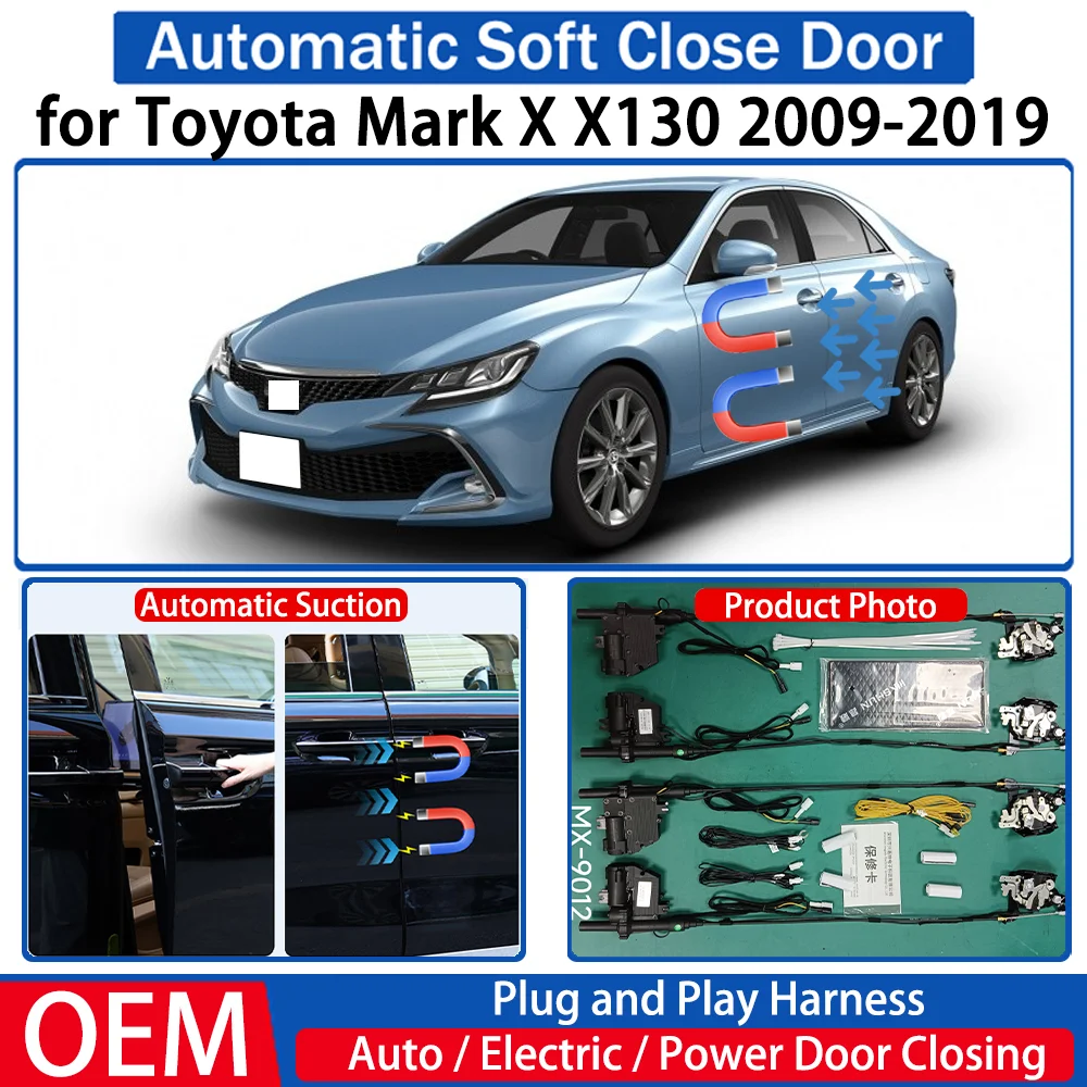 

for Toyota Mark X X130 2009-2019 Car OEM Automatic Soft Close Door Electric Suction Kit Auto Power Closing System Plug＆play