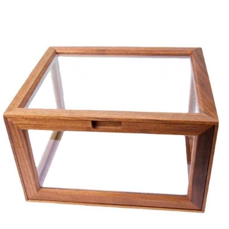 

Storage Wooden Box Clean High Transparent Solid Wood Shoe Box Storage Box Lego Figure Storage5