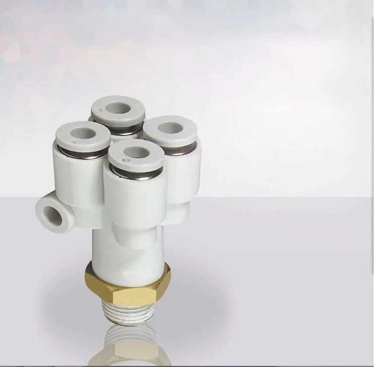 

Размер трубки 4/6mm-01/02 PT Резьба One-touch фитинг двойное соединение «Y» KQ2UD