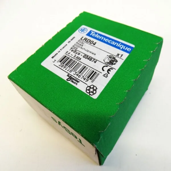 

Lrd04 034674 Реле двигателя 0,4-0,63a - запечатанное - Совершенно новый оригинальный точечный Plc