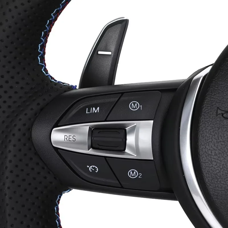 LED Dashboard Display Custom Stitch Steering Wheel, Premium Leather Sport Mod Parts Fit Popular Aftermarket Sedan Chassis Upgrad view 4