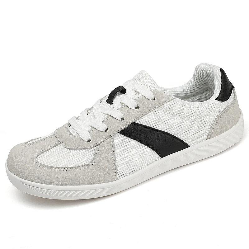 

Мужская повседневная спортивная обувь больших размеров, туфли на плоской подошве, широкие кроссовки, весенне-осенняя дышащая модная обувь.