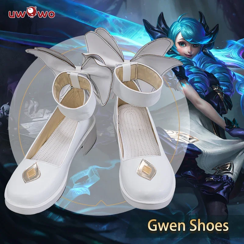 Zapatos de Cosplay de League of Legends, PRE-SALE, LOL, Gwen, calzado blanco