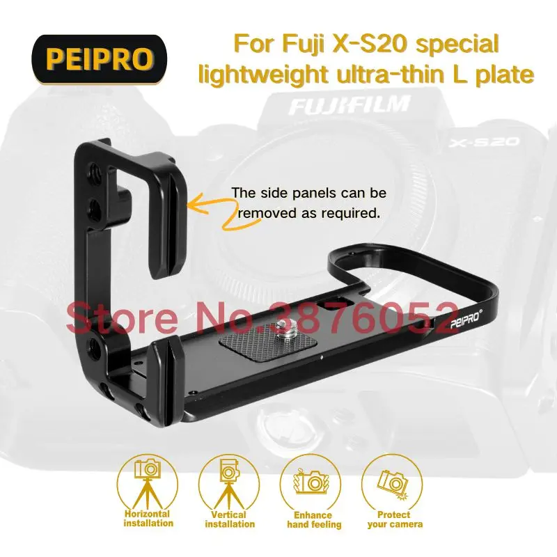 PEIPRO X-S20 quick Release L-plate bracket Quick Realease Baseplate camera Hand Grip for Fujifilm X-S20 cameras