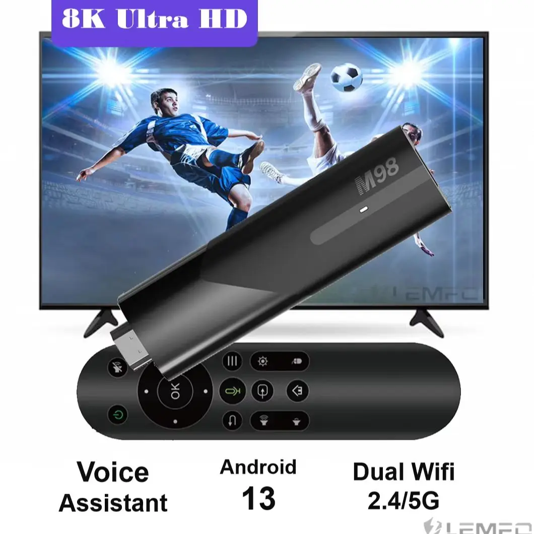 2025 ATV Fire TV Stick Android 13 Allwinner H618 Quad Core Cortex A53 Support 8K Video 4K Wifi6 BT5.2 Voice Remote Smart TV Box