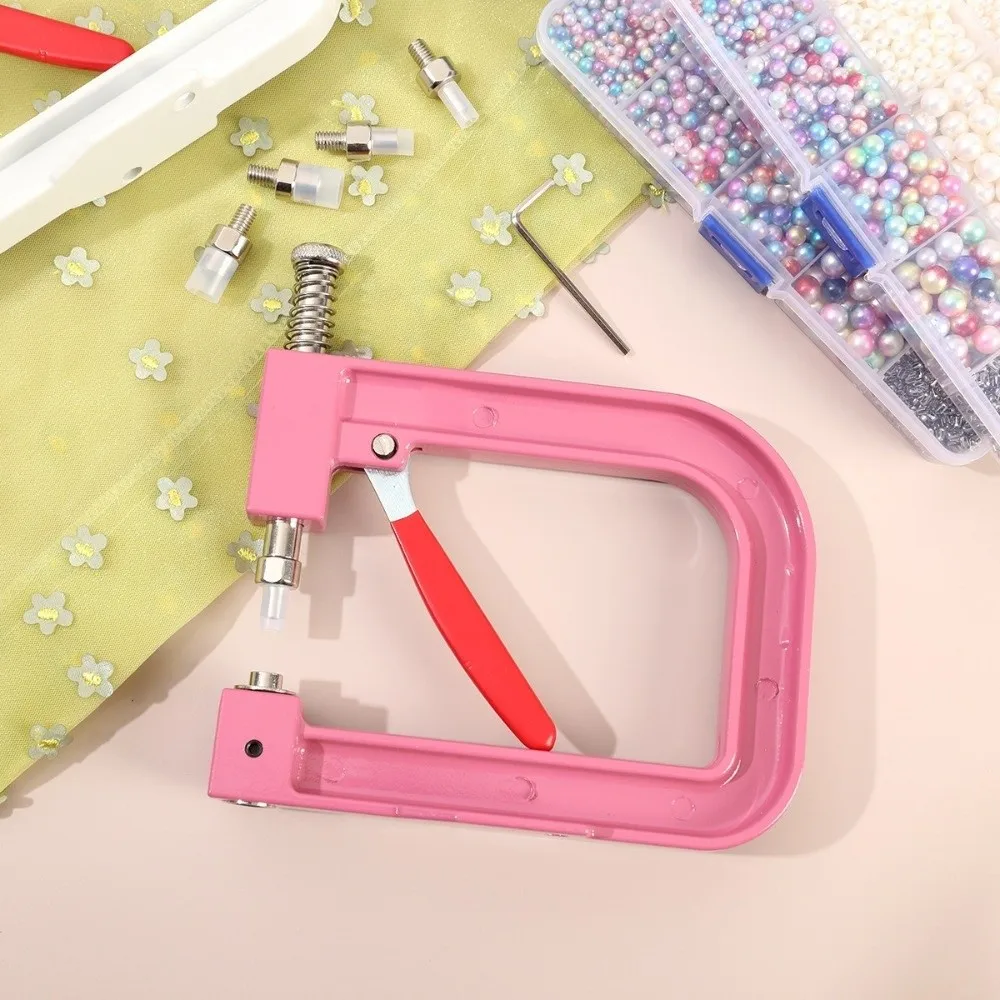 

Hand Press Pearl Handmade Setting Machine Professional Fashion Design Bead Setting Tool Alloy Portable Manual Bead Press