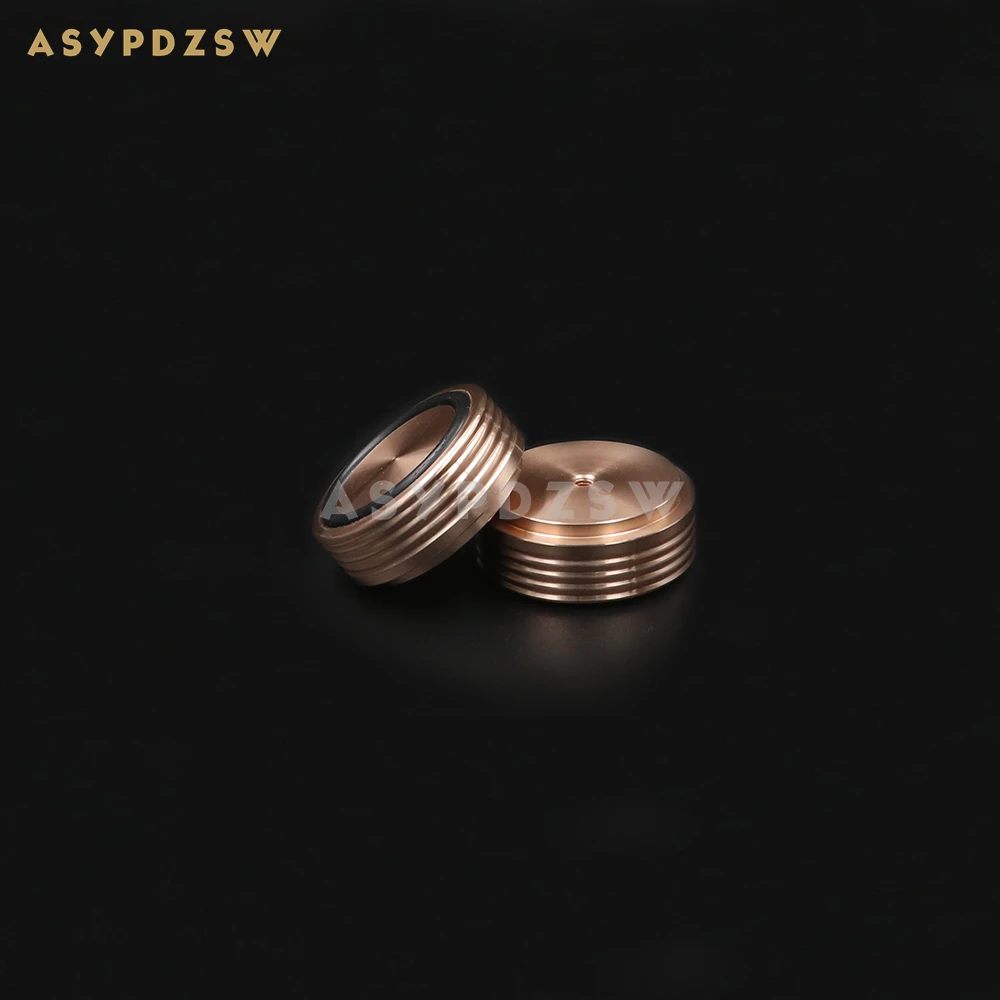 4 шт. гофрированная форма, золотой алюминий, 44*17 мм, ножка предусилителя, ножки усилителя мощности