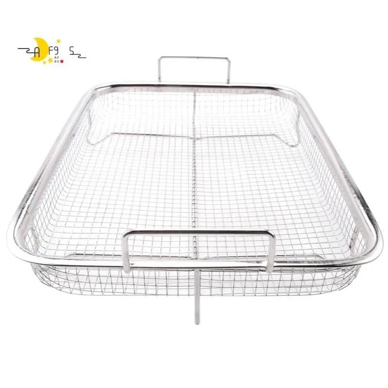

AF95-Корзина для аэрофритюрницы для духовки Deluxe Air Fry в вашей печи, набор из 2 предметов, противень, идеально подходящая для гриля
