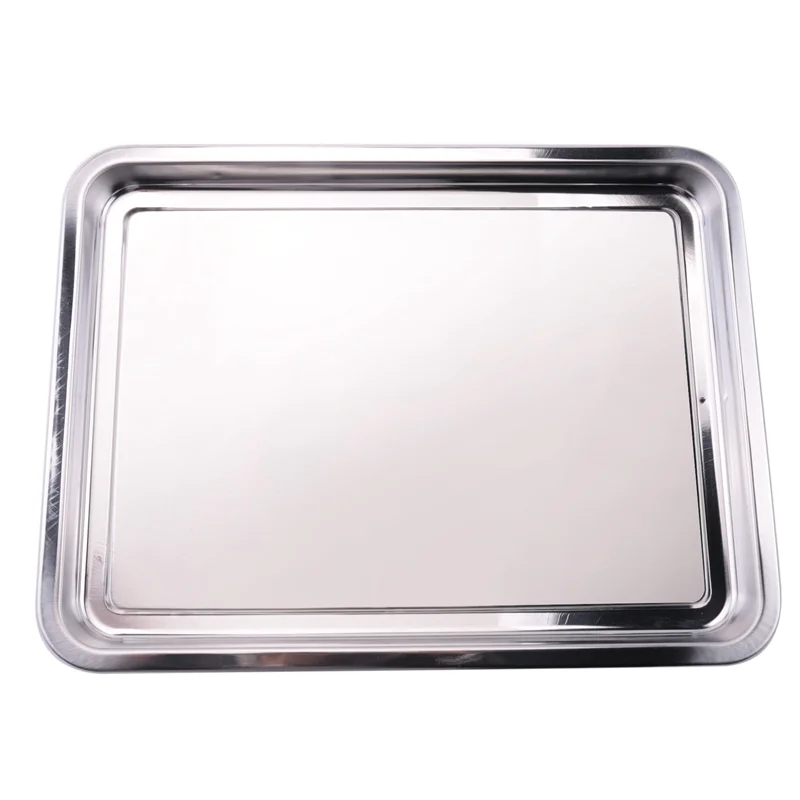 A94E- سلة مقلاة هوائية للفرن، صينية هش من الفولاذ المقاوم للصدأ ومجموعة مقلاة مكونة من قطعتين، مقلاة خبز مثالية للشواية