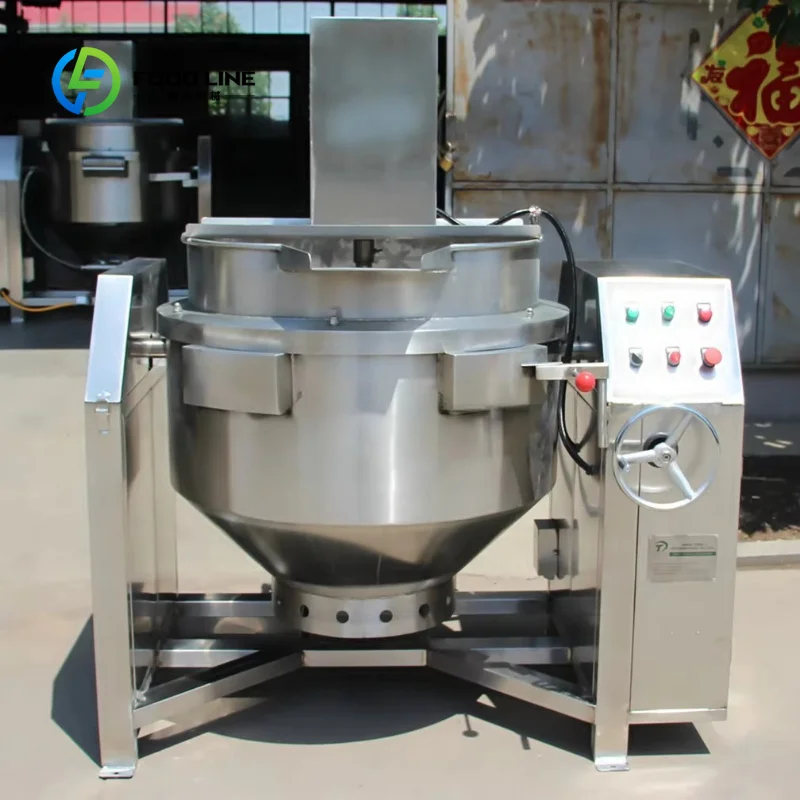 Customized 100L-1000L Automatic Cooking Mixing Machine Steam Cooker Sauce Mixer Machine Automatic Cooking Machine