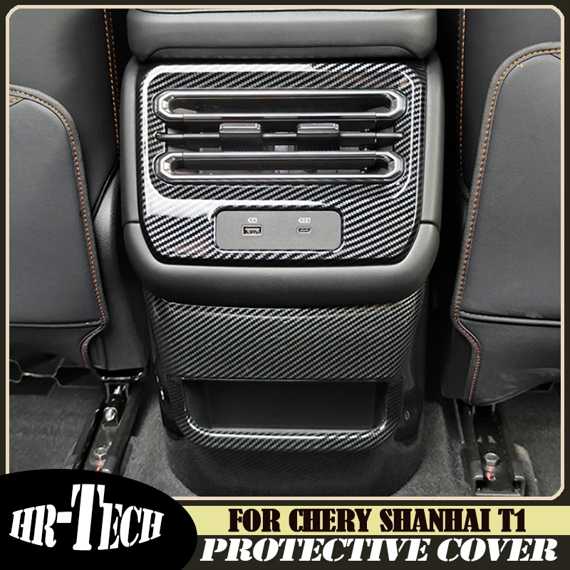 

Auto Rear Air Outlet Protective Cover Suitable for Chery Jetour Shanhai T1 2024 2025 Auto Rear Anti Kick Pad Frame Accessories