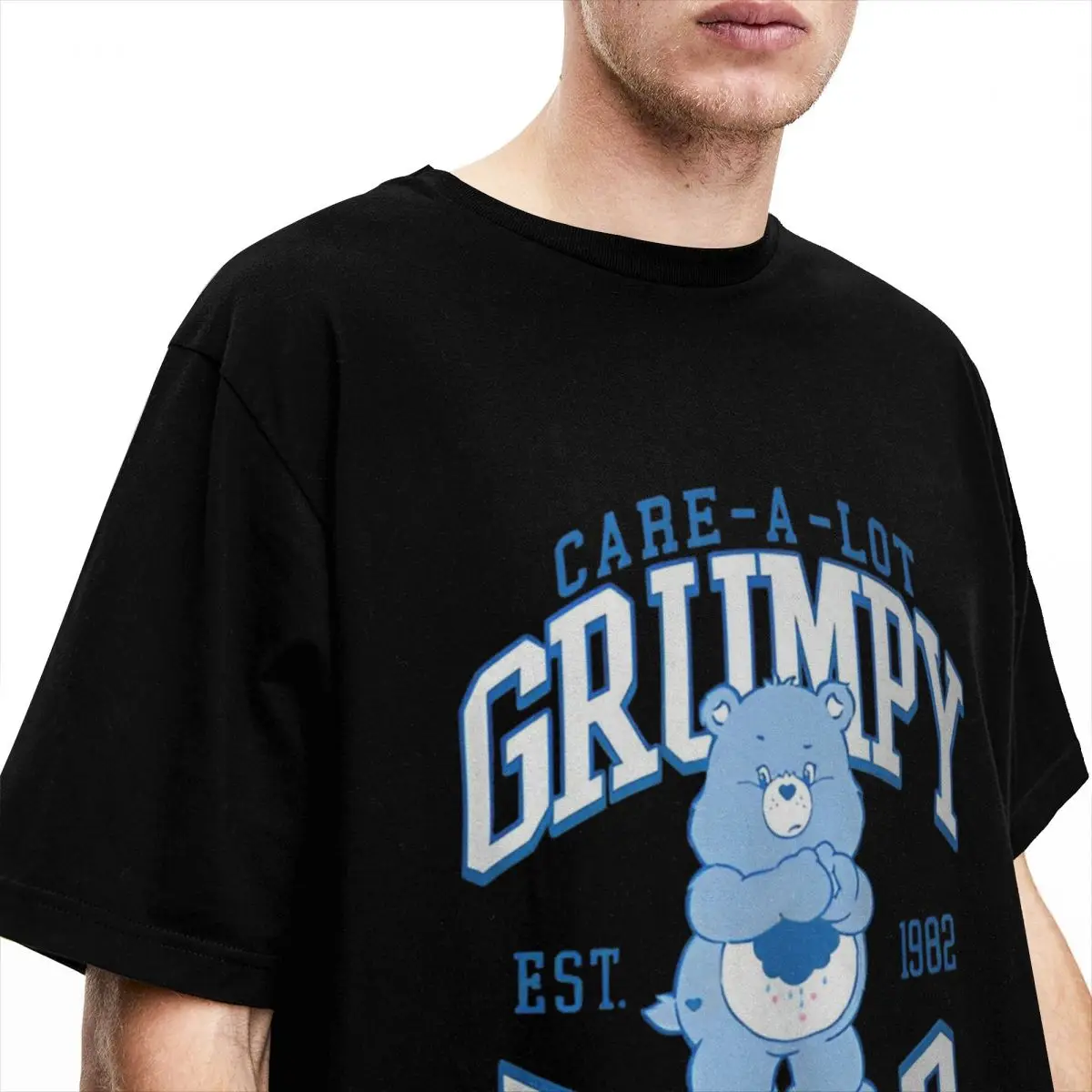 Men Women T-Shirt Care Bears Grumpy Bear T Shirts Hip Hop Summer Tees Y2K Fun Casual 100 Cotton Clothing Gift