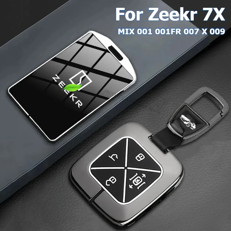 For ZEEKR 7X 001 X MIX 007 009 Zinc Alloy Car Key Case Remote