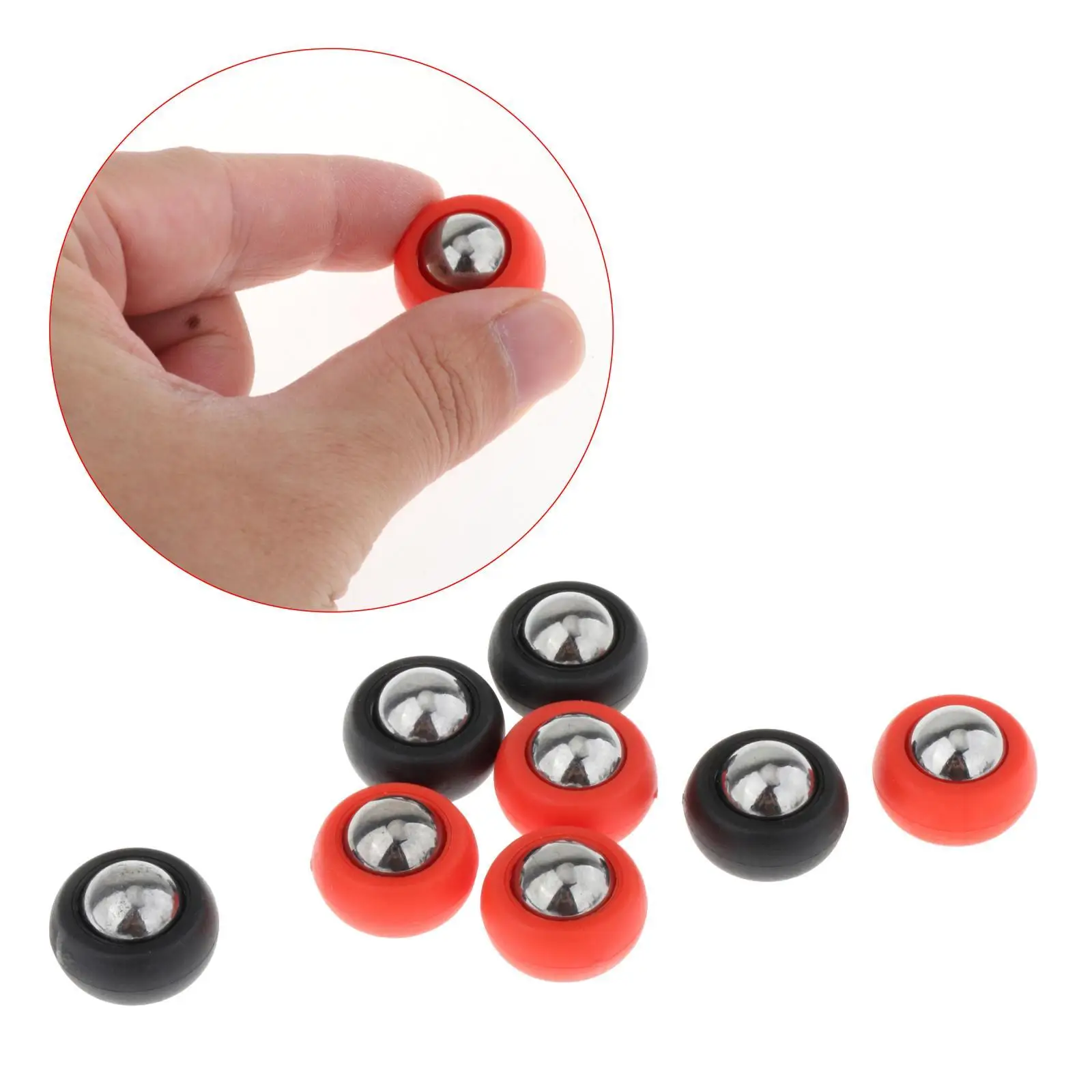 8x Shuffleboard Pucks 2 Colors Portable Kids Adults Mini Shuffleboard Rollers Set for Games Family Home