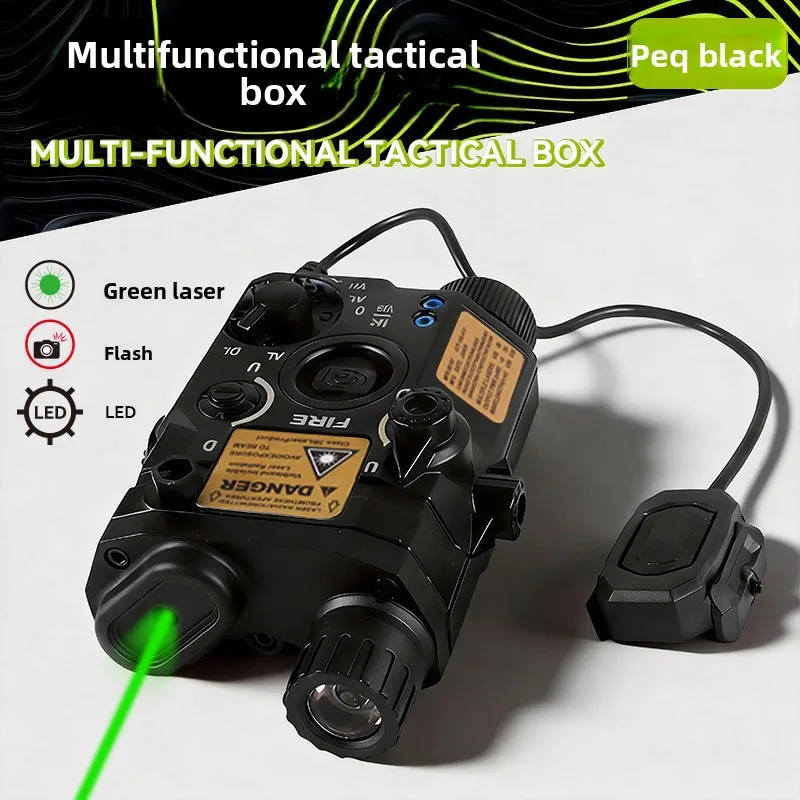 Complete Rat Tail Set Dual Control Alloy PEQ15 Red Green Light Indicator Fit M300A M600C Flashlight