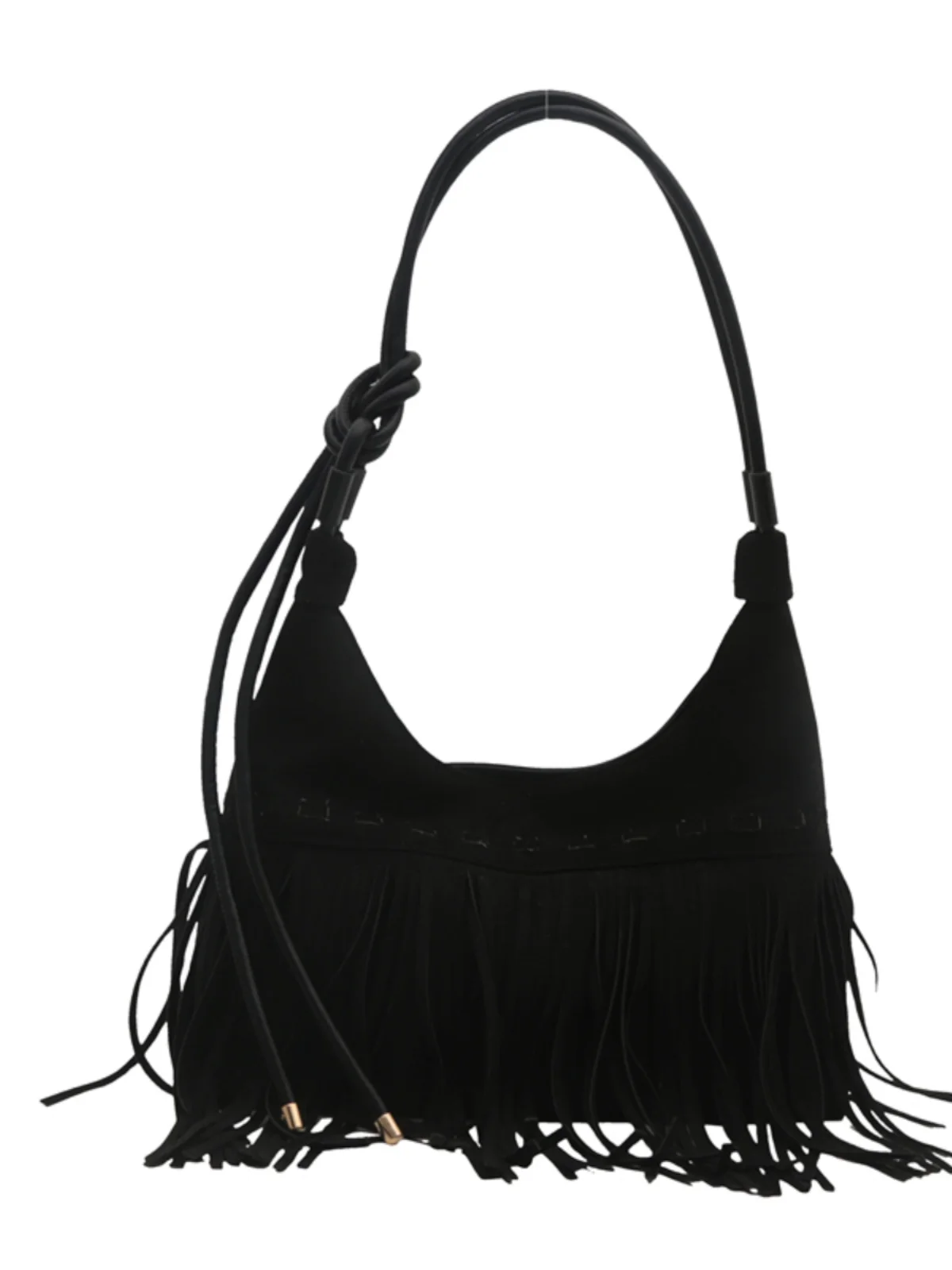 

Large Capaci Fringe Buet oulder Bag for Women Faionable Retro Commuter Bag Soft PU Leather Casual Sle Autumn Winter...