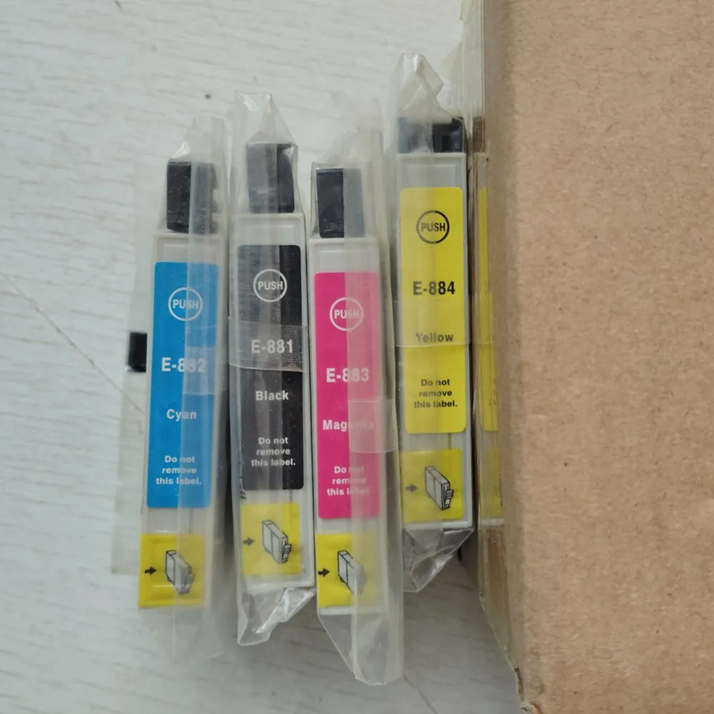 

Совместимый чернильный картридж 88 T0881 - T0884 для Epson CX4400 CX4450 CX7400 CX7450 NX100 NX105 NX110 NX115 NX200 NX215 NX300 NX305