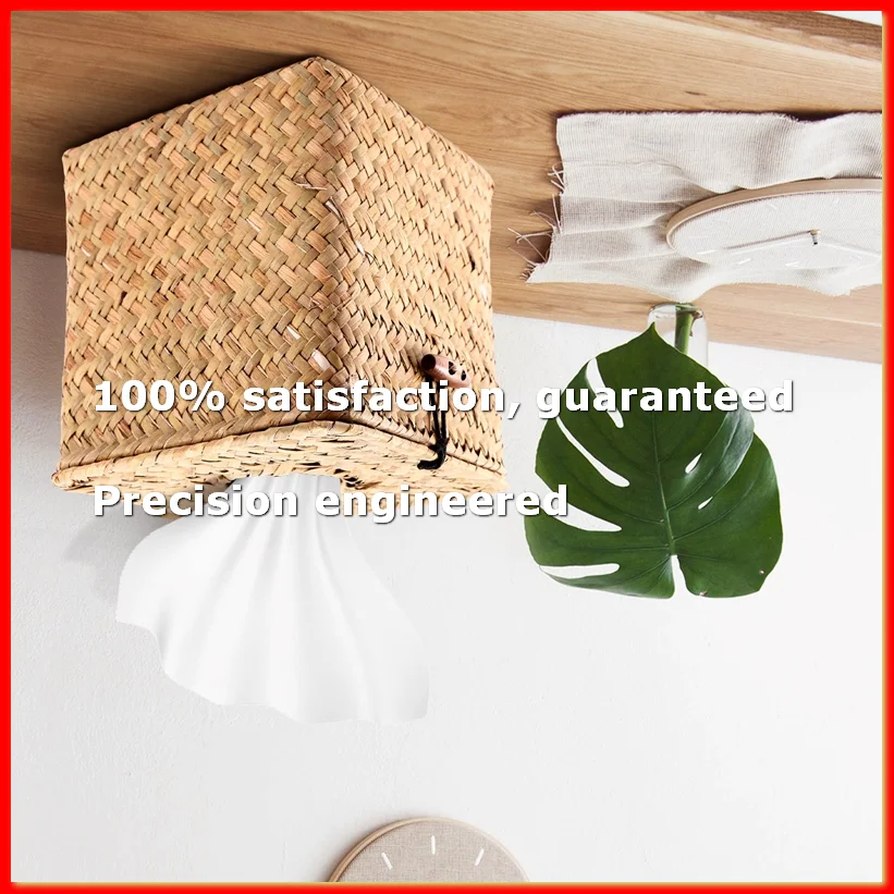 2 Pack Square Seagrass Tissue Box - Decorative Woven Paper Holder Napkin Dispenser - Straw Tissue Box Cover-A13G