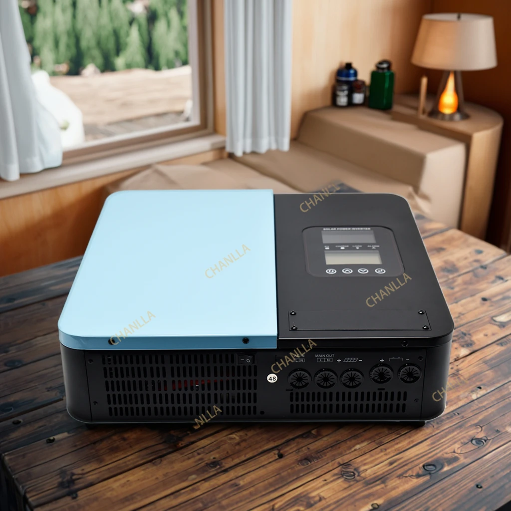 Top Sale All-In-One 5KW AC Inverter for Home Pure Sine Wave MPPT Grid Converter 24V 48V 60V 72V 96V LCD Display
