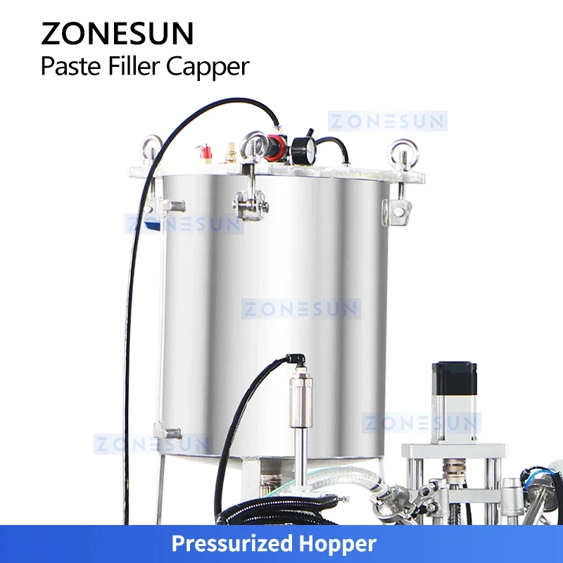 Zonesun ZS-AFC44 Máquina de enchimento e tampagem de garrafas com bomba mal ventilada Monobloco Máquina de embalagem cosmética de garrafas mal ventiladas