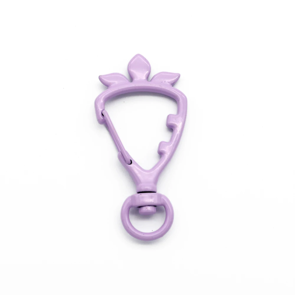 5 Pcs Carrot Shape Spring Buckle Snap Hook Lobster Clasp Hooks Trigger Clips Buckles Split Key Ring For Diy Keychain Accessories