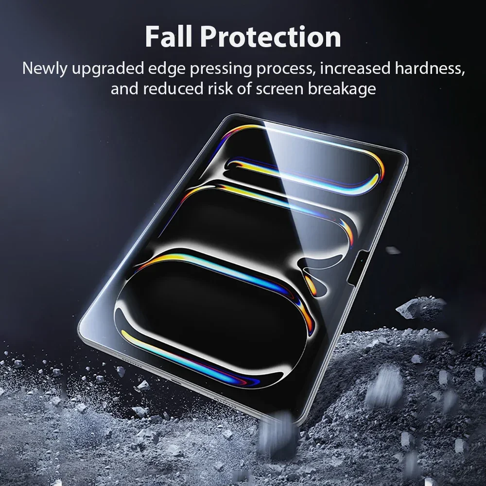 2Pcs Tempered Glass For Ipad Air 13 11 M2 M4 2024 Pro 12.9 Screen Protector For iPad 10 9 10th 9th Generation Air 4 5 Protective