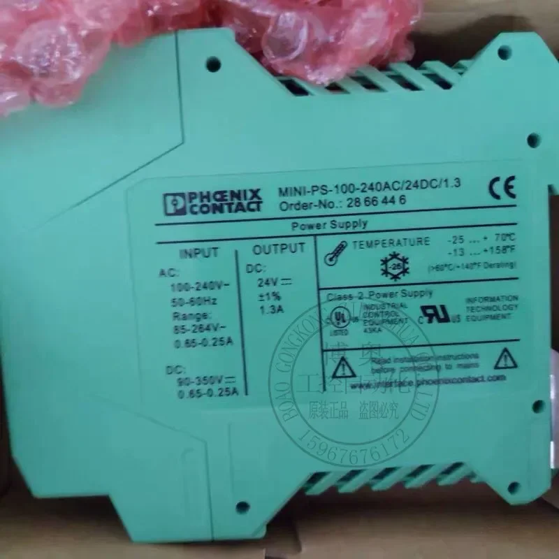 2026.4 Original Phoenix Power Supply MINI-PS/100-240AC/24DC/1.3 Order Number 2866446 In Stock