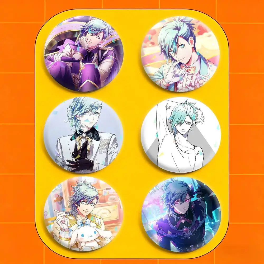 Uta no Prince Sama Ai Mikaze 32/44/58mm Handmade Pins Round Brooch Badge Backpacks Clothes Jewelry Gifts