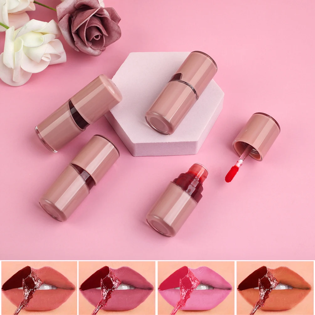 4ml Private Label 4color Lip Tint Custom Logo Tear Off Lips Glaze Dye Face Eye Available Long-lasting Waterproof Pigment  Makeup