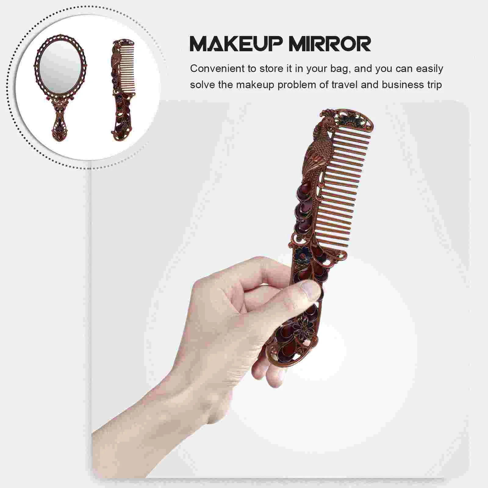 Suits for Women Unique Makeup Shower Mirror Fogless For Shavings with Handle Vanity Decorative Makeup Shower Fogless Brush Girl