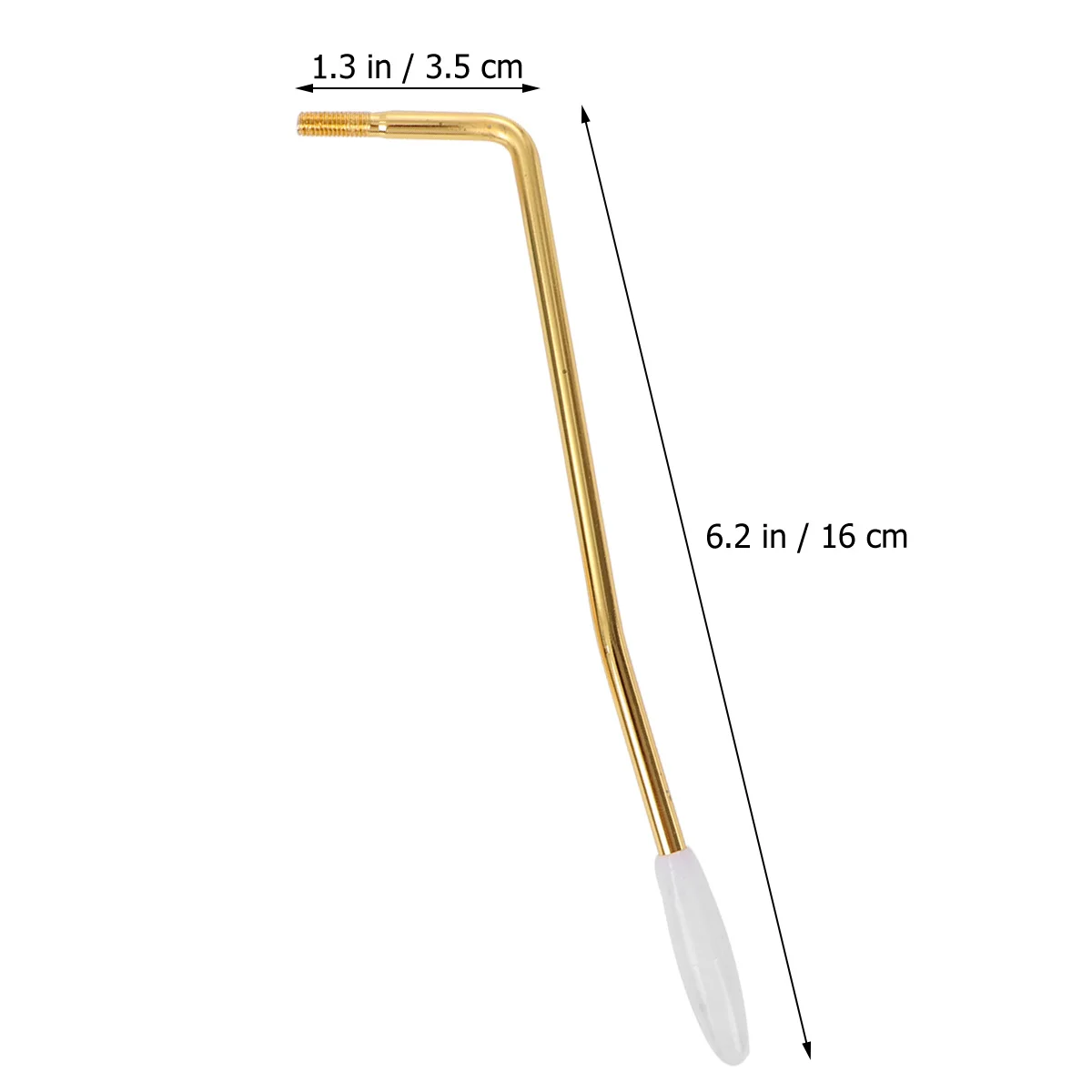 

3pcs Electric Guitar Tremolo Arm 5Mm With 3 Caps Golden Plated Iron Whammy Bar For Single Bridge System Parts Accessory