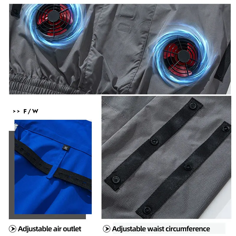 Summer Motorcycle Cooling Vest Men Cycling Fan Vest Air Conditioning Clothes Women Fan Clothes USB Fan Jacket Cooling Clothes