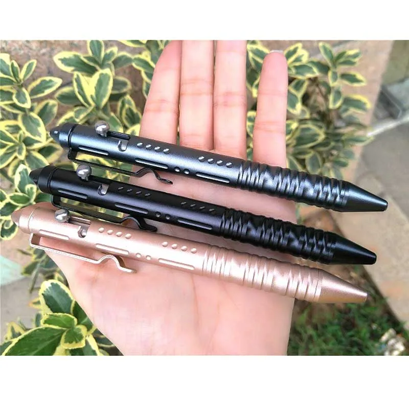 Mini bolígrafo de bolsillo multifuncional, firma táctica, defensa personal, deportes al aire libre, Camping, suministros de autodefensa
