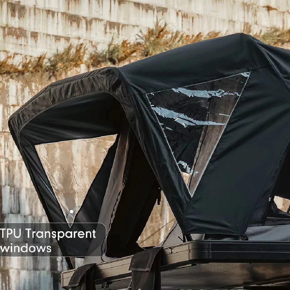 Wild Land Hard Shell Fold Out Overlanding Tent Car Camping Pickup Truck Sedan SUV Car Top Tent Roof Top Tent 4x4