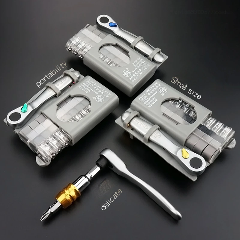 Youpin Mini Ratchet Wrench Screwdriver Bit Set Multifunctional Special Shaped Slotted Phillips Screwdriver Set Spanner Hand Tool