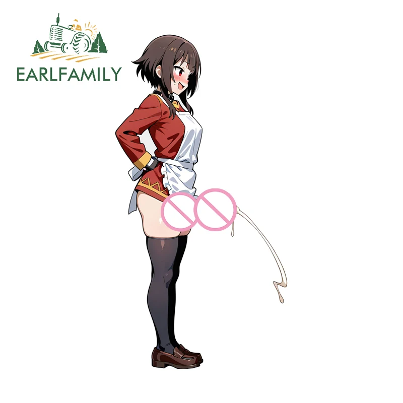 

EARLFAMILY Megumin Futa Creative NSFW Car Stickers Attractive Creative Amsuing Rearview Mirror Window Decals Car Refrigerators