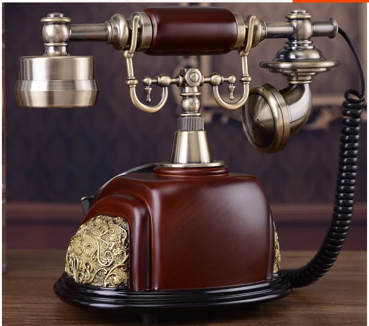 Fashion vintage antique telephone home fashion fitted american rotating disk dial phone