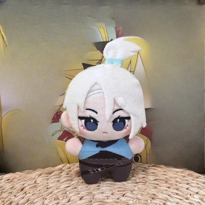 10cm Anime Game VALORANT Jett Mu Die Kawaii Cosplay Cotton Doll Starfish Body Keychain Mini Soft Plushies Toy Figures Fans Gifts