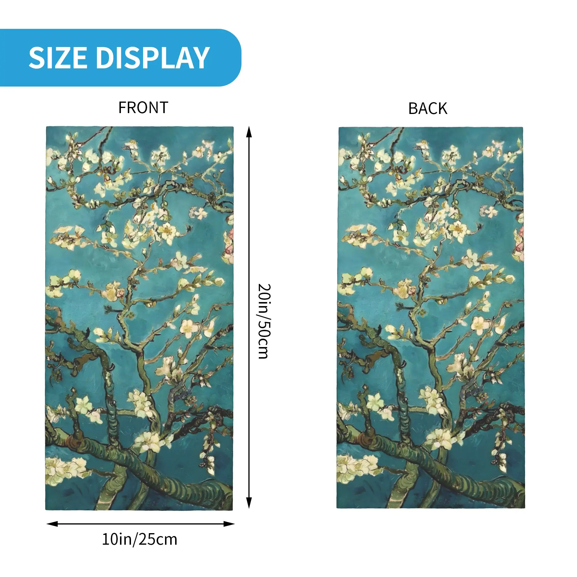 Custom Vincent Van Gogh Bandana Neck Warmer Men Women Winter Hiking Ski Scarf Gaiter Impressionist Painter Face Cover