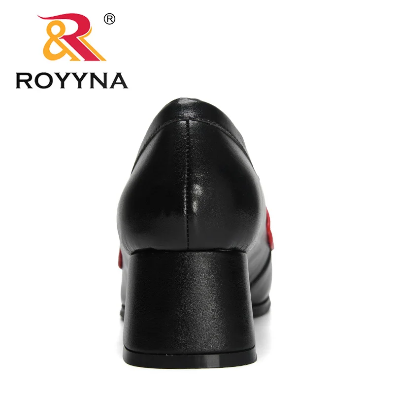 ROYYNA 2023 New Designers Chunky Loafers Women Spring Super High Heel Shoes Pumps Ladies Thick Heel Office Shoes Feminimo Comfy