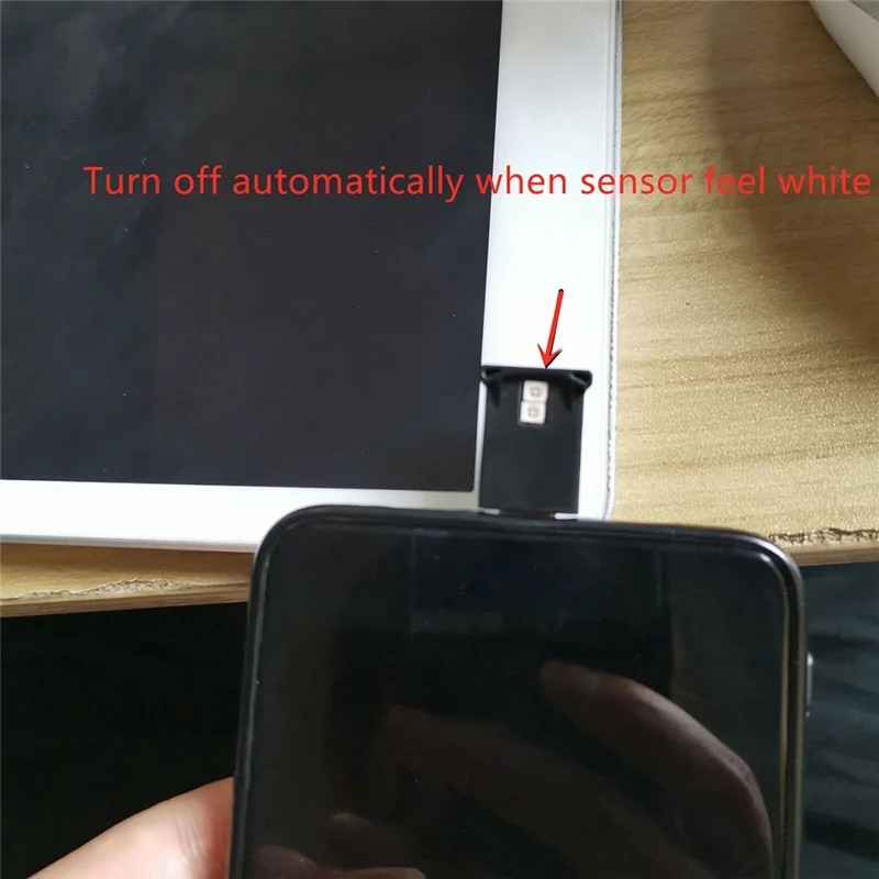 سطوع ضوء USB-C LED RGB صغير قابل للتعديل 8 ألوان قابلة للتغيير للسيارة وأجهزة الكمبيوتر المحمولة ومصباح الليل للوحة المفاتيح -A08Q